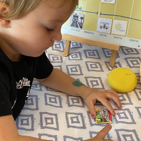 Magnetischer Kinder-Wochenplan,  montessori-inspiriert