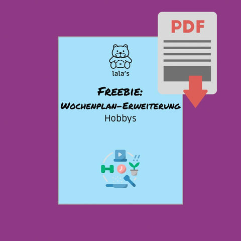 PDF: Freebie Wochenplan-Erweiterung Hobbys